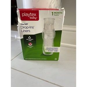 PLAYTEX BABY Bottle 100 Count Nurser Drop-Ins Liners 8-10oz NEW